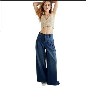 SOLD-Free People Charlie Wide-Leg Jeans NWOT, 26